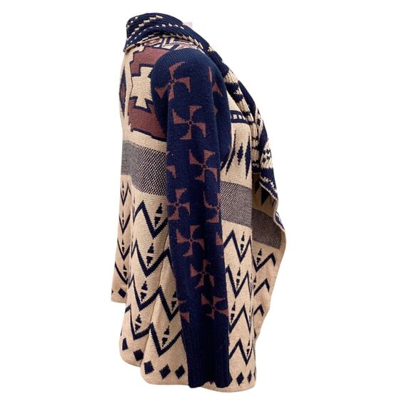 Anthropologie Srod Butterflies Sweater Womens S Aztec Cardigan Open Front Boho - Picture 4 of 12
